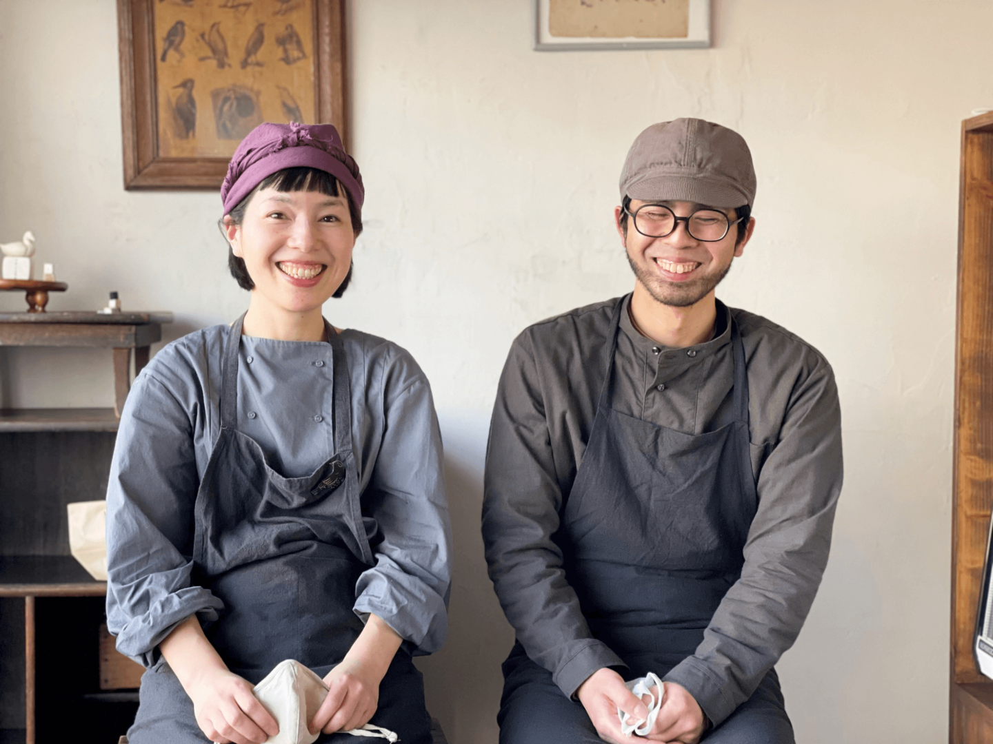 「自分たちが美味しい、楽しい、嬉しいと思わないと、お客様にもそう思ってもらえないよね」と宇野さんご夫妻。