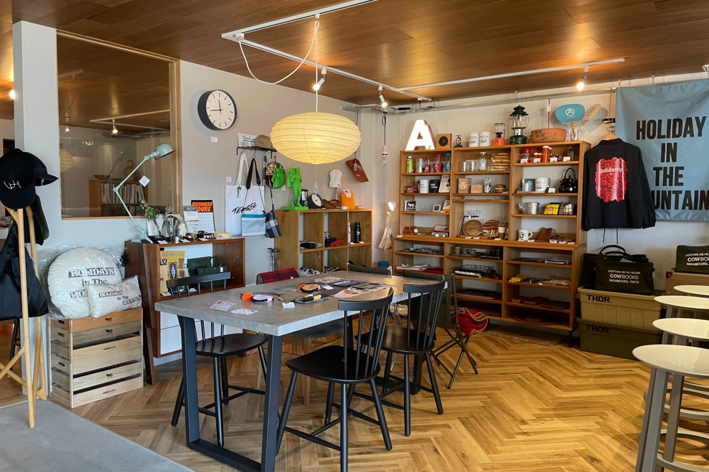 soup.本店の一角に、初期の店舗の雰囲気を残したという。