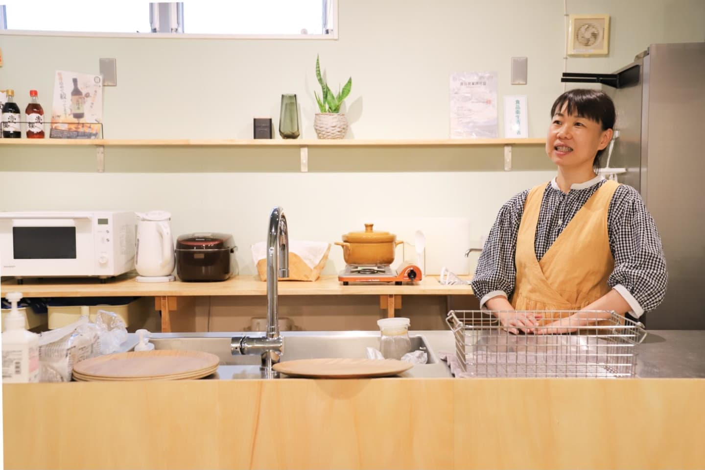 帆布かばんを縫う